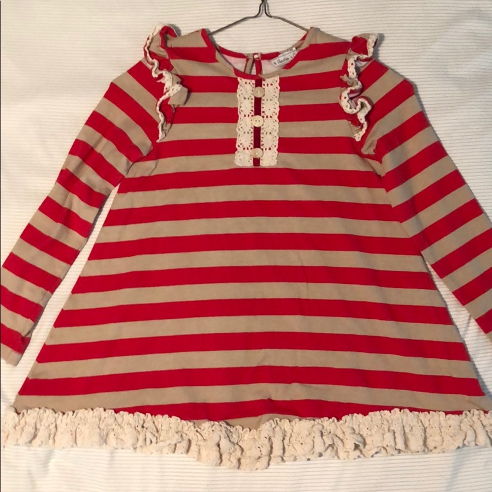 Girls peaches and cream boutique outfit